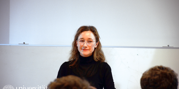 Photo of Sara Di Bartolomeo during her speech